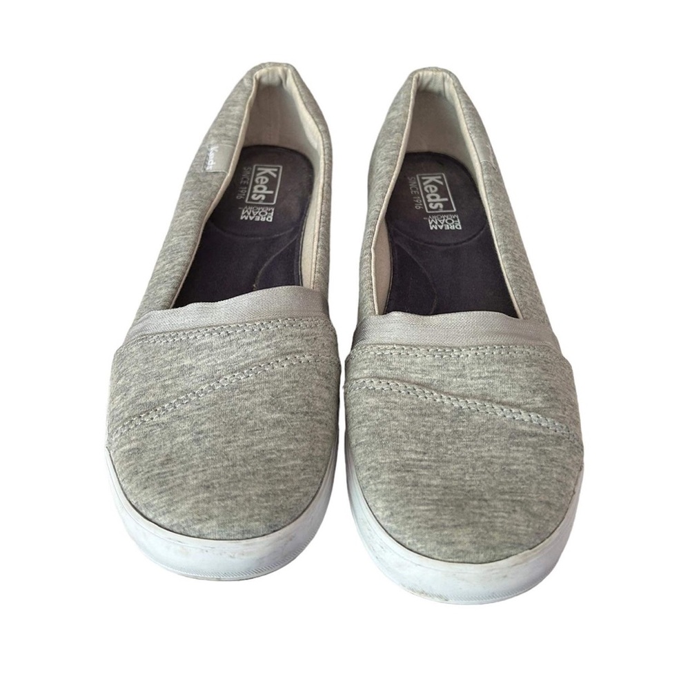 Keds Carmel Slip On Sneakers Gray Heather Jersey Knit 7.5